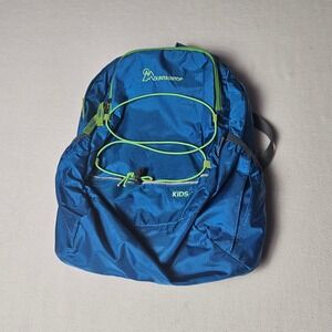 Mountaintop Kids Hiking Backpack Blue Lime Green Outdoor Daypack Lightweight